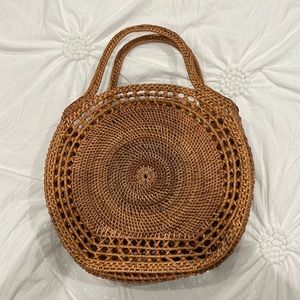 👜: Nordstrom Raffia bag